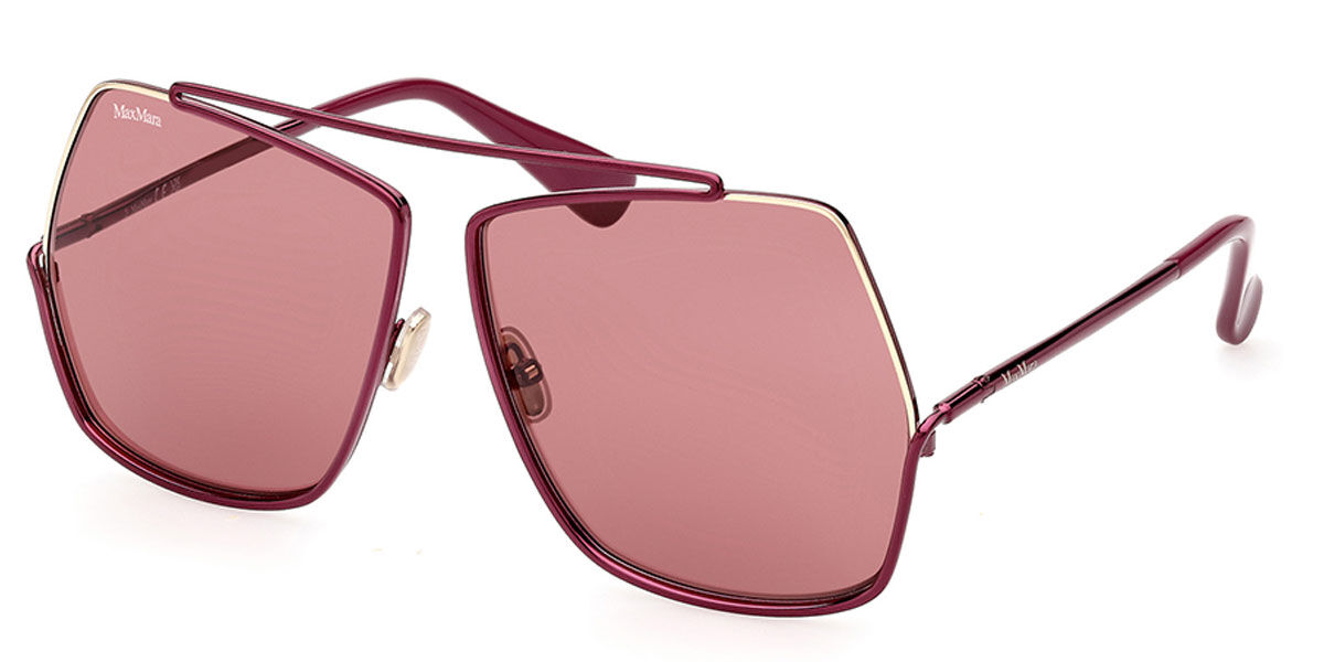 Image of Max Mara MM0006 81Y 64 Lunettes De Soleil Femme Purple FR