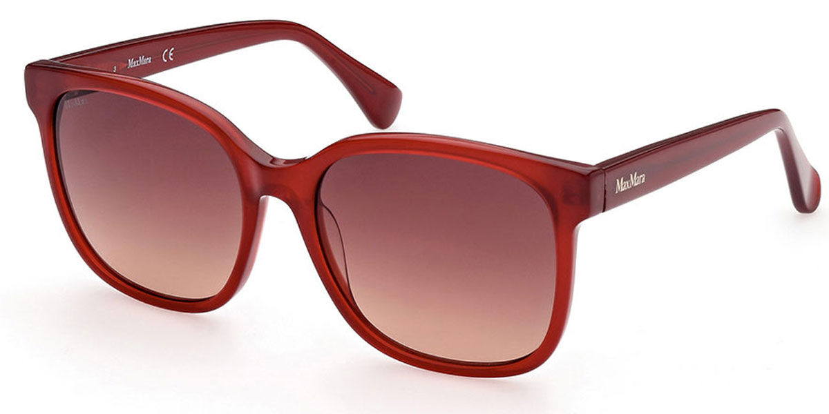 Image of Max Mara MM0025 66F Óculos de Sol Vermelhos Feminino PRT