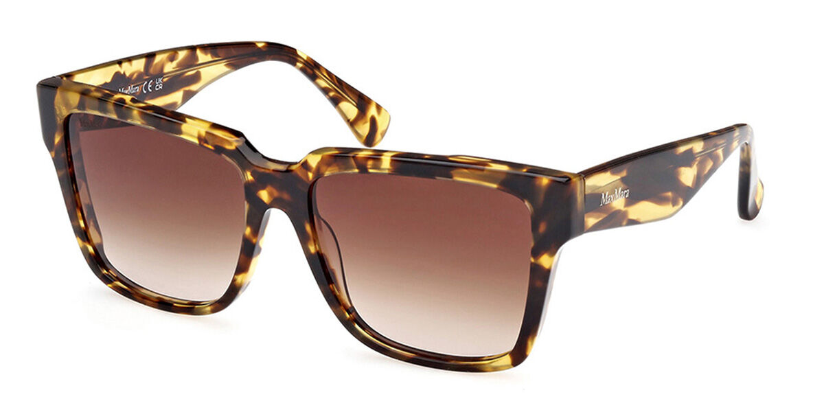 Image of Max Mara MM0078 53F Óculos de Sol Feminino Tortoiseshell BRLPT