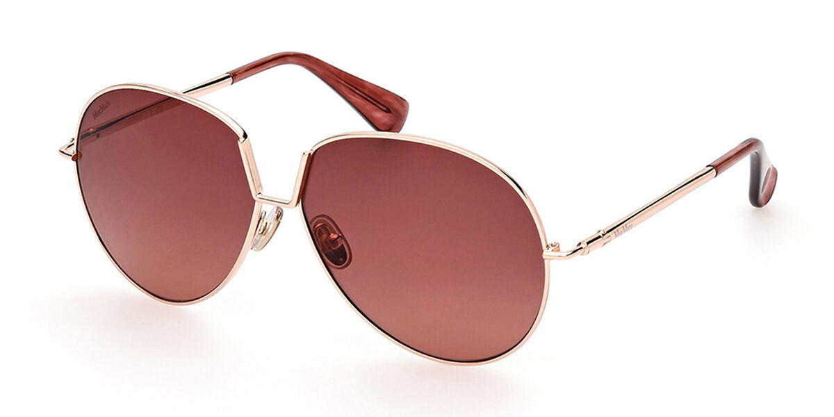 Image of Max Mara MM0081 28F Óculos de Sol Dourados Feminino BRLPT