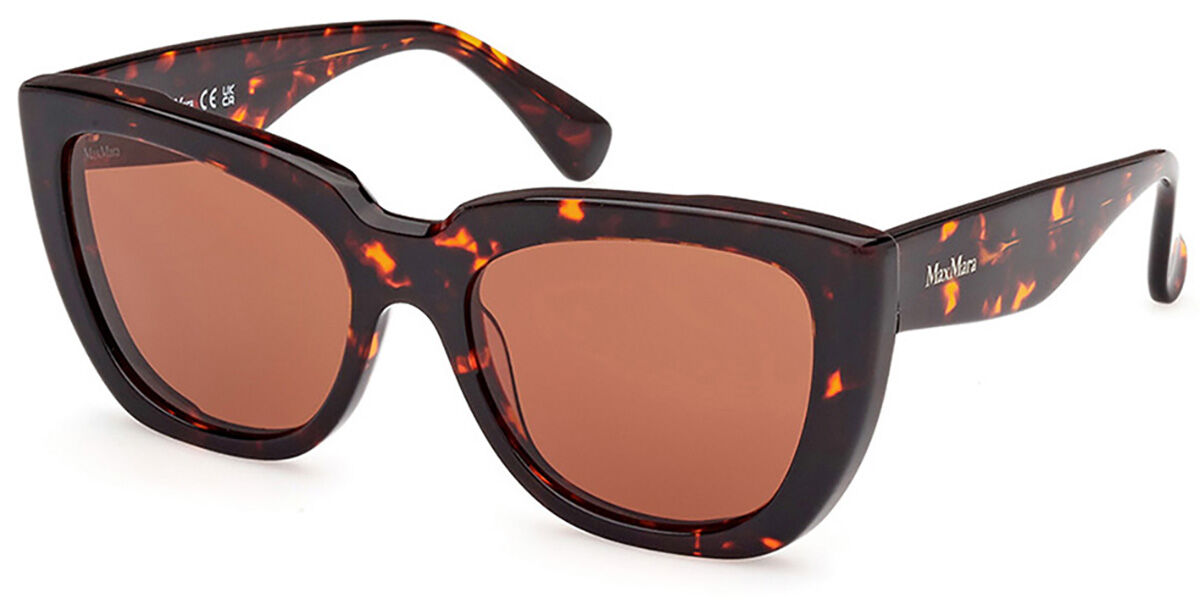 Image of Max Mara MM0090 GLIMPSE4 52E Óculos de Sol Tortoiseshell Feminino PRT