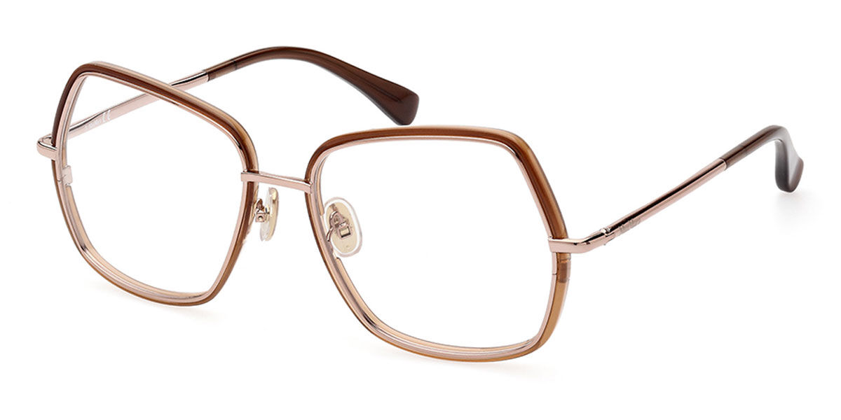 Image of Max Mara MM5076 038 Óculos de Grau Marrons Feminino BRLPT