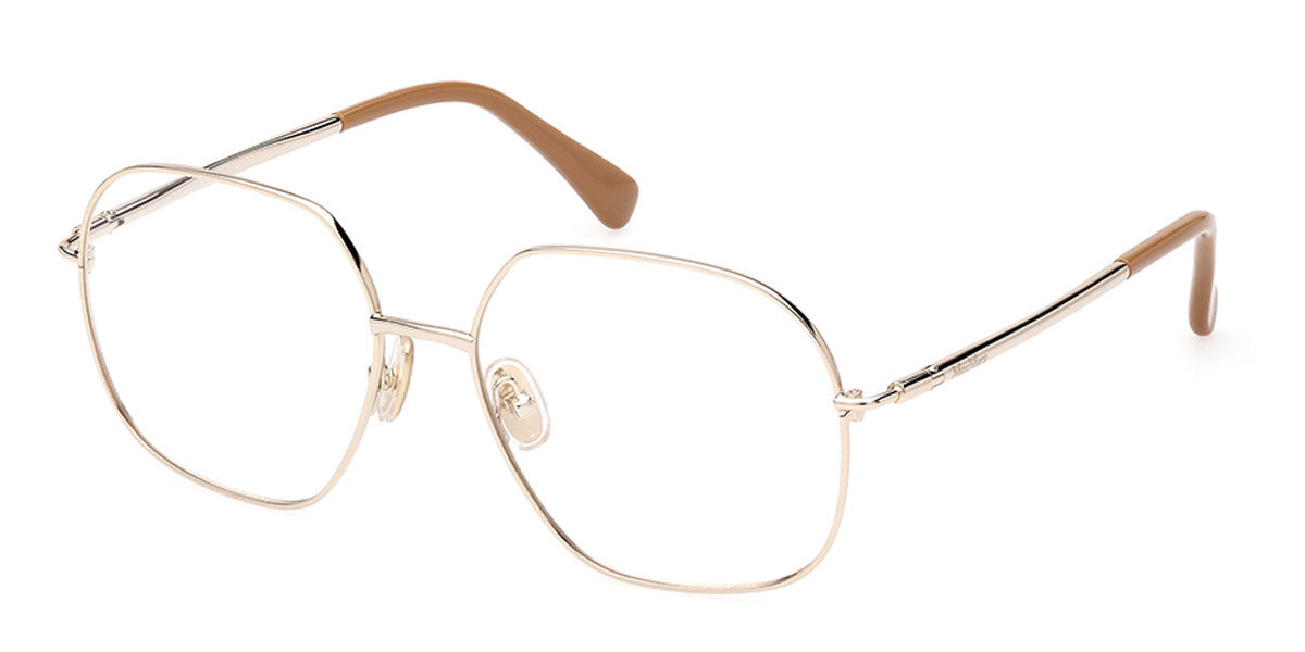 Image of Max Mara MM5097 032 55 Złote Damskie Okulary Korekcyjne PL