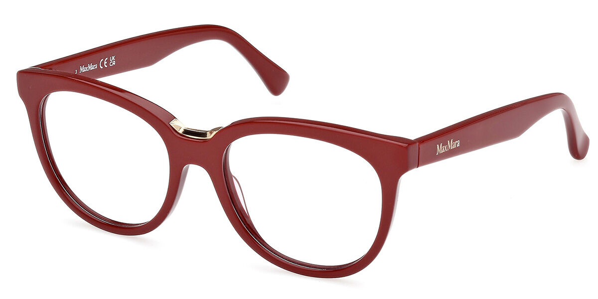 Image of Max Mara MM5110 066 52 Czerwone Damskie Okulary Korekcyjne PL