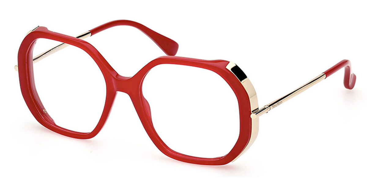 Image of Max Mara MM5138 66 55 Czerwone Damskie Okulary Korekcyjne PL