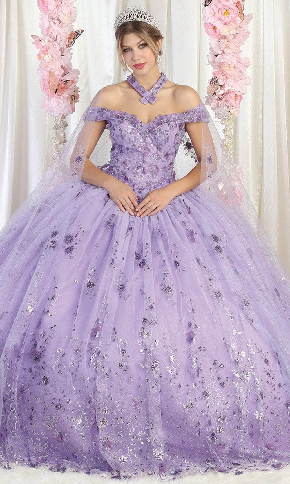 Image of May Queen LK202 - Quinceanera Gown with Choker Necklace