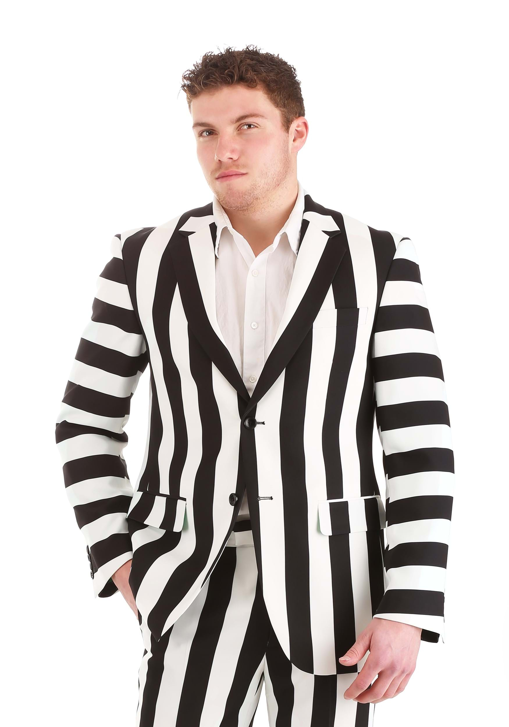 Image of Men's Classic Beetlejuice Blazer | Beetlejuice Apparel ID FUN1914AD-48R