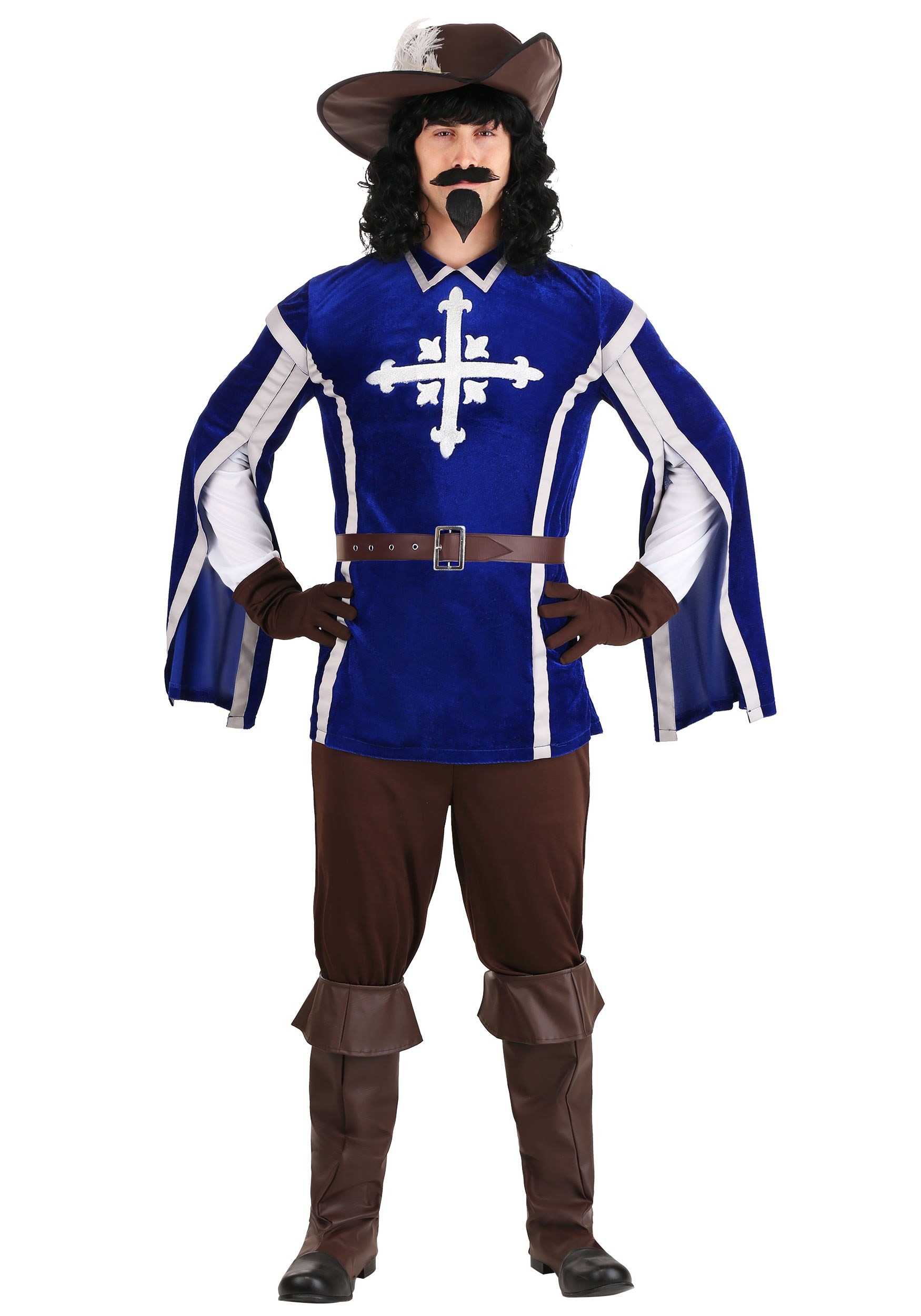 Image of Men's Mighty Musketeer Costume ID FUN1074AD-XL