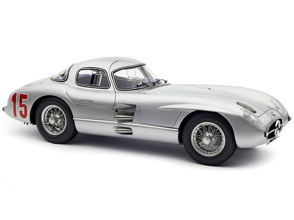 Image of Mercedes-Benz 300 SLR "Uhlenhaut Coupe" 15 Sweden GP (1955) Limited Edition to 1000 pieces Worldwide 1/18 Diecast Model Car by CMC