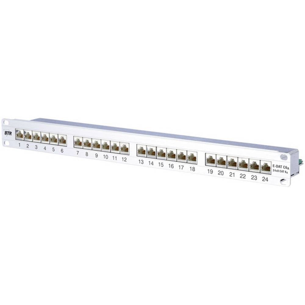 Image of Metz Connect 130855C-E 24 ports Network patch panel 483 mm (19) CAT 6A 1 U