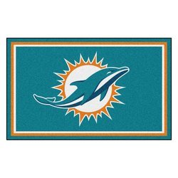 Image of Miami Dolphins Floor Rug - 4x6