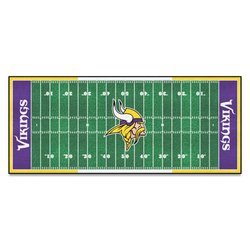 Image of Minnesota Vikings Football Field Runner Rug