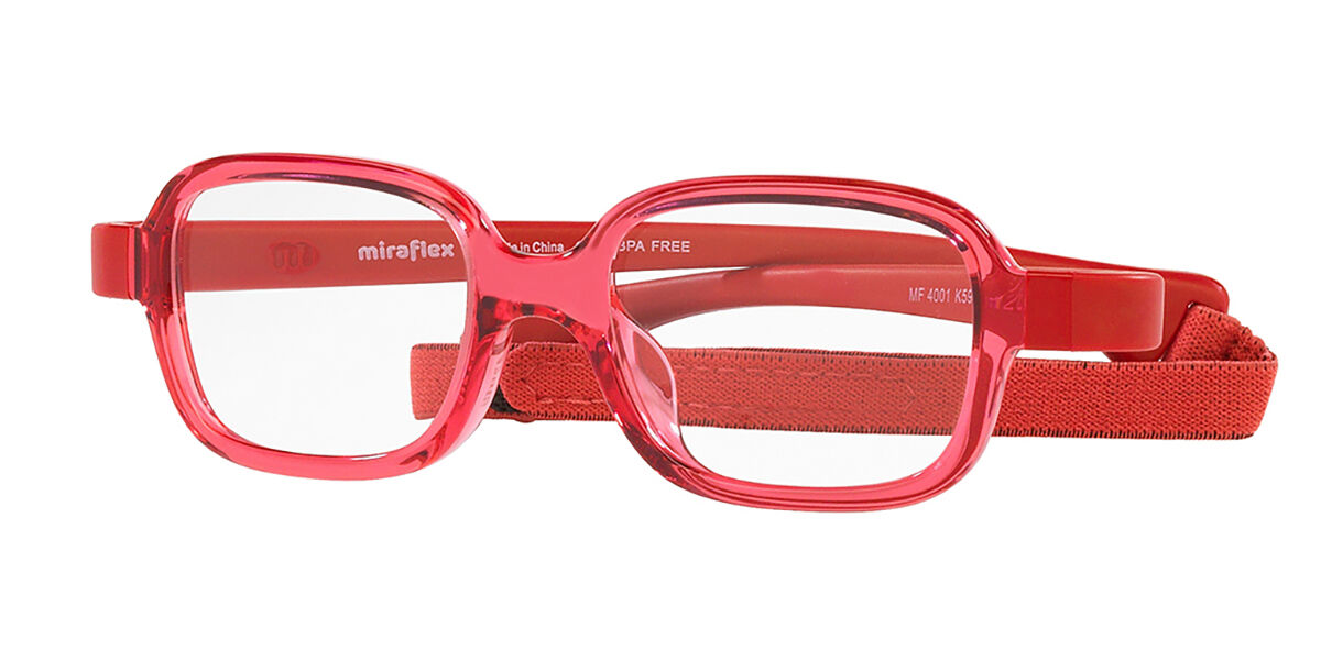 Image of Miraflex MF4001 para Criança K594 Óculos de Grau Vermelhos para Criança BRLPT