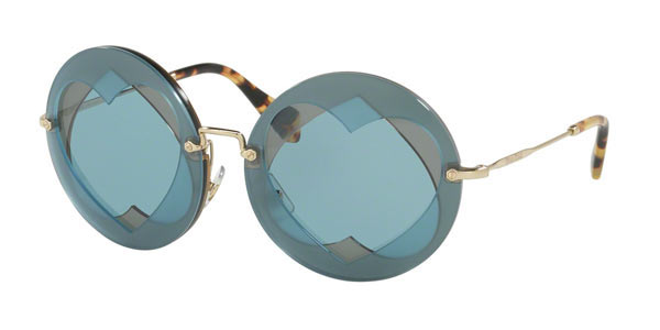 Image of Miu Miu MU01SS VA06P2 62 Lunettes De Soleil Femme Dorées FR