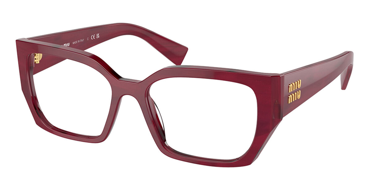 Image of Miu Miu MU03VV 16H1O1 54 Burgundy Damskie Okulary Korekcyjne PL