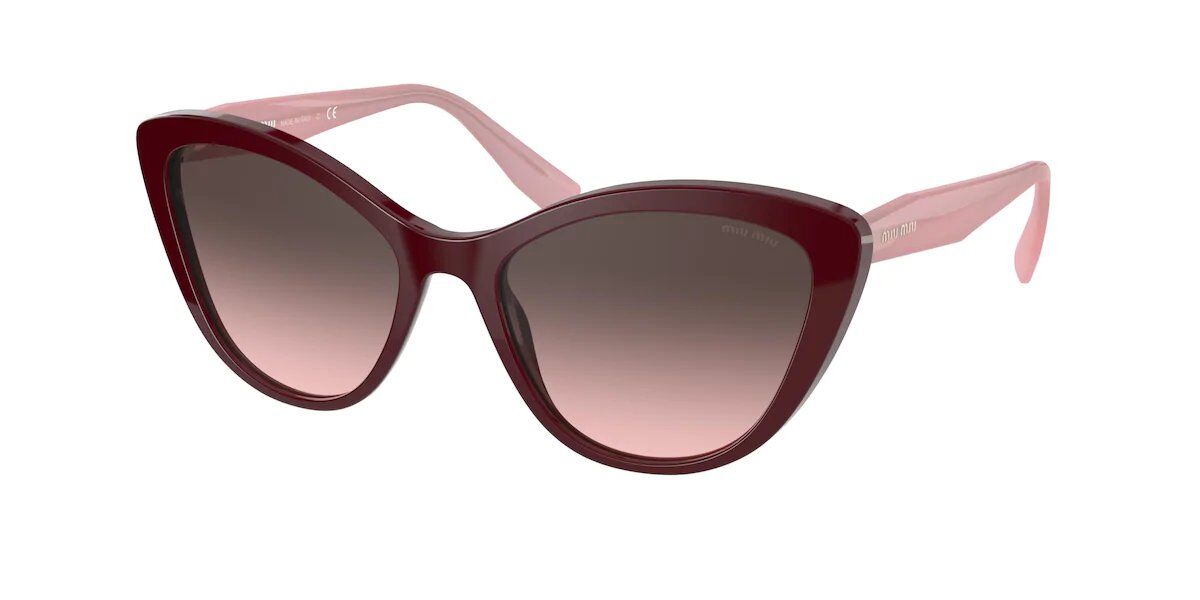 Image of Miu Miu MU05XS USH146 Óculos de Sol Vinho Feminino BRLPT