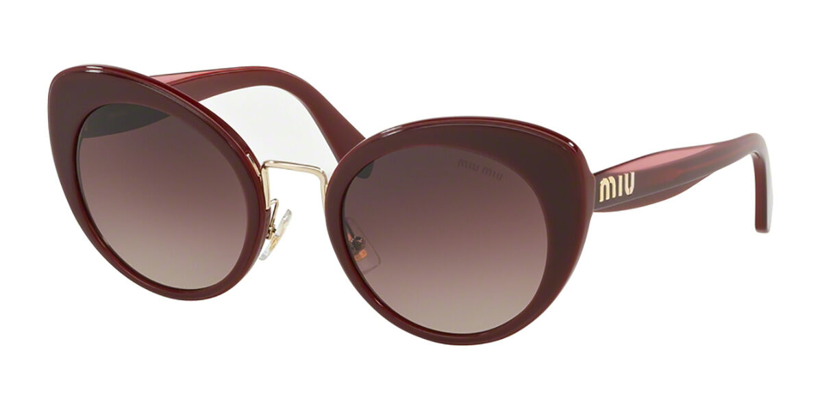 Image of Miu Miu MU06TS 40Z150 Óculos de Sol Vermelhos Feminino PRT