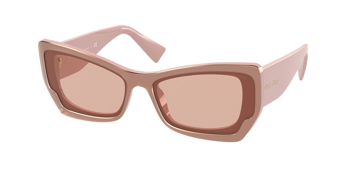 Image of Miu Miu MU07XS 03T3D2 60 Lunettes De Soleil Femme Roses FR