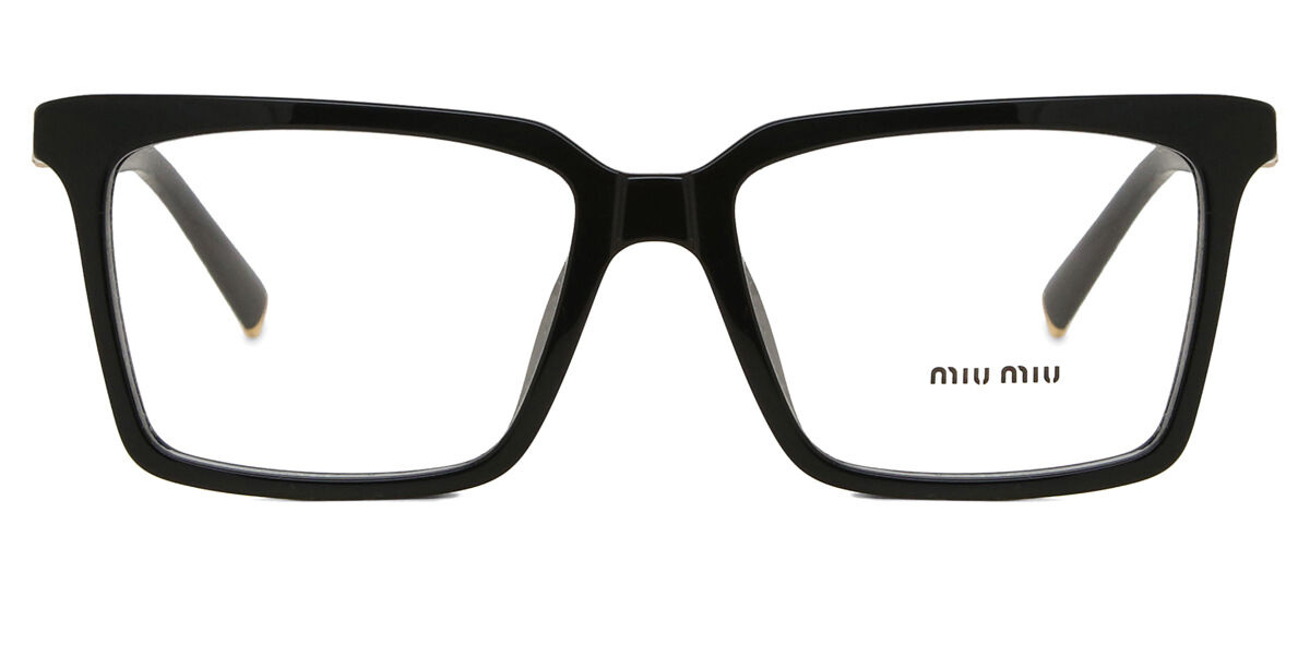 Image of Miu Miu MU08XV 16K1O1 52 Czarne Damskie Okulary Korekcyjne PL