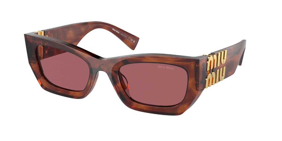 Image of Miu Miu MU09WS 11Q08S Óculos de Sol Marrons Feminino PRT