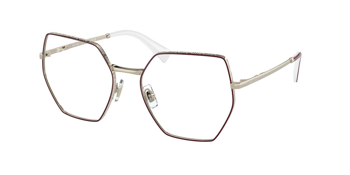 Image of Miu Miu MU50VV 09X1O1 Gafas Recetadas para Mujer Dorados ESP