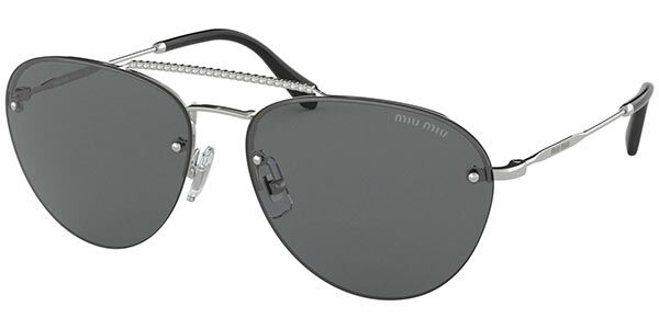 Image of Miu Miu MU54US 1BC1A1 Gafas de Sol para Mujer Plateadas ESP