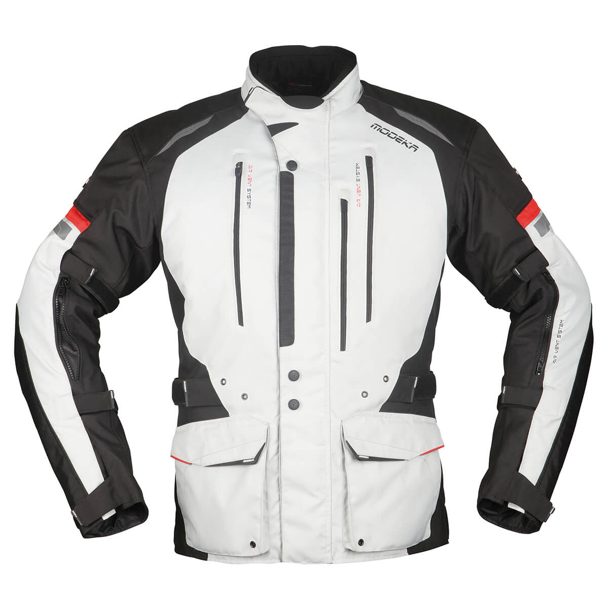 Image of Modeka Striker II Gris Noir Blouson Taille 4XL