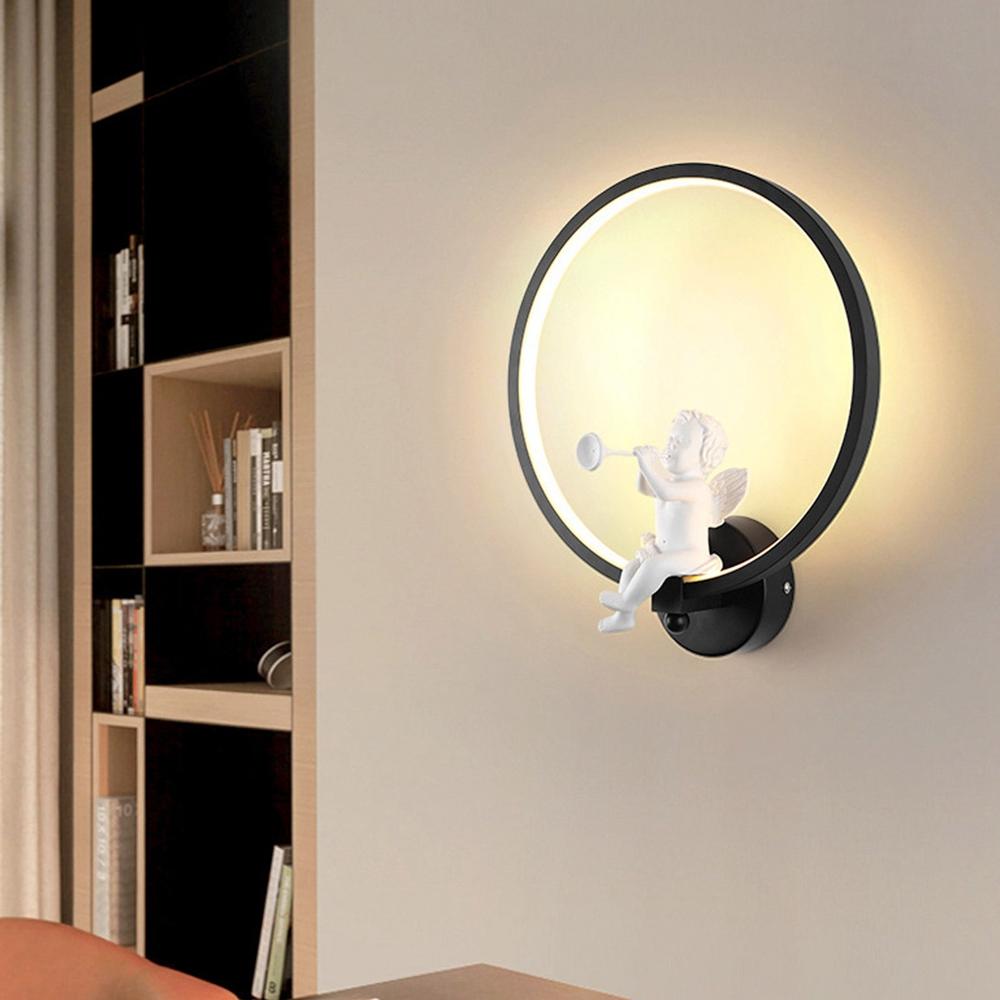 Image of Modern Acrylic Angel Light LED Lamp Nordic Led Belt Room Wall Decor