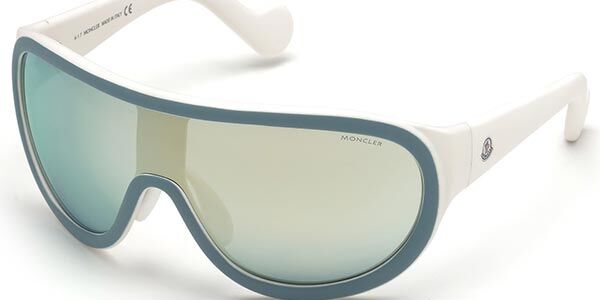 Image of Moncler ML0047 86C Standard Lunettes De Soleil Homme Bleues FR