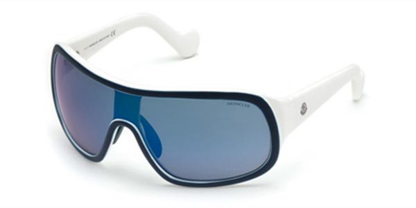 Image of Moncler ML0048 92X 137 Lunettes De Soleil Homme Bleues FR