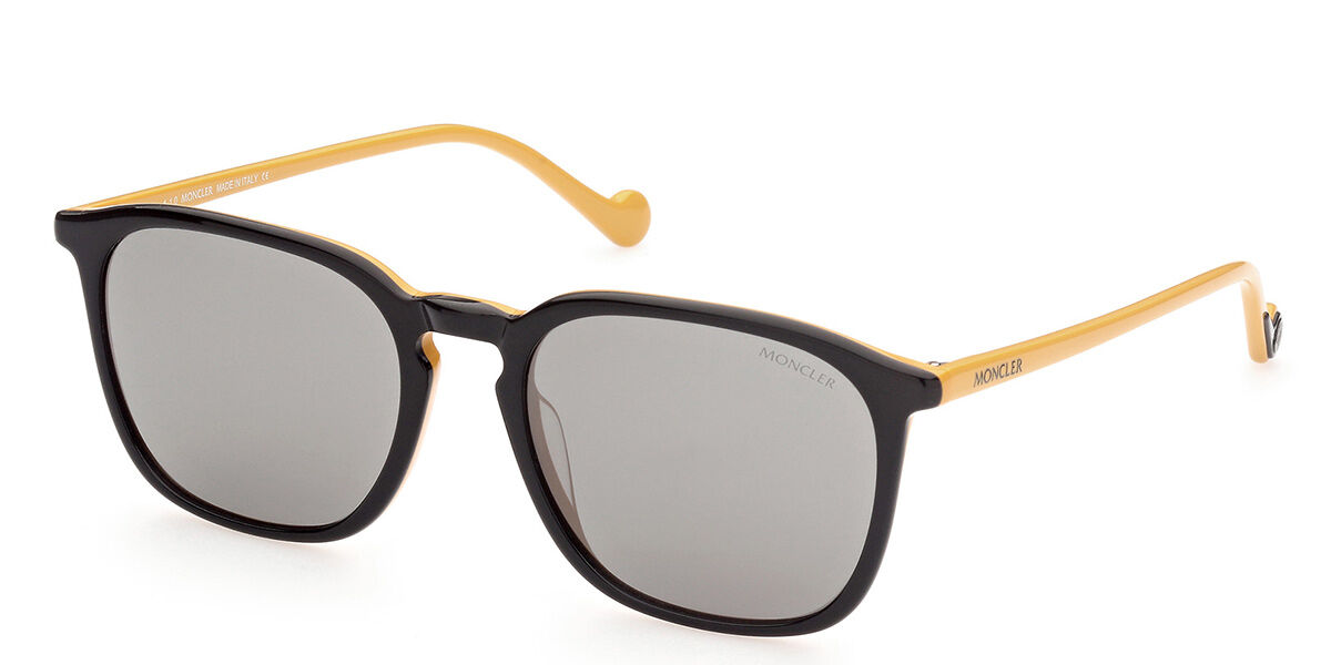 Image of Moncler ML0150 05C 56 Lunettes De Soleil Homme Noires FR