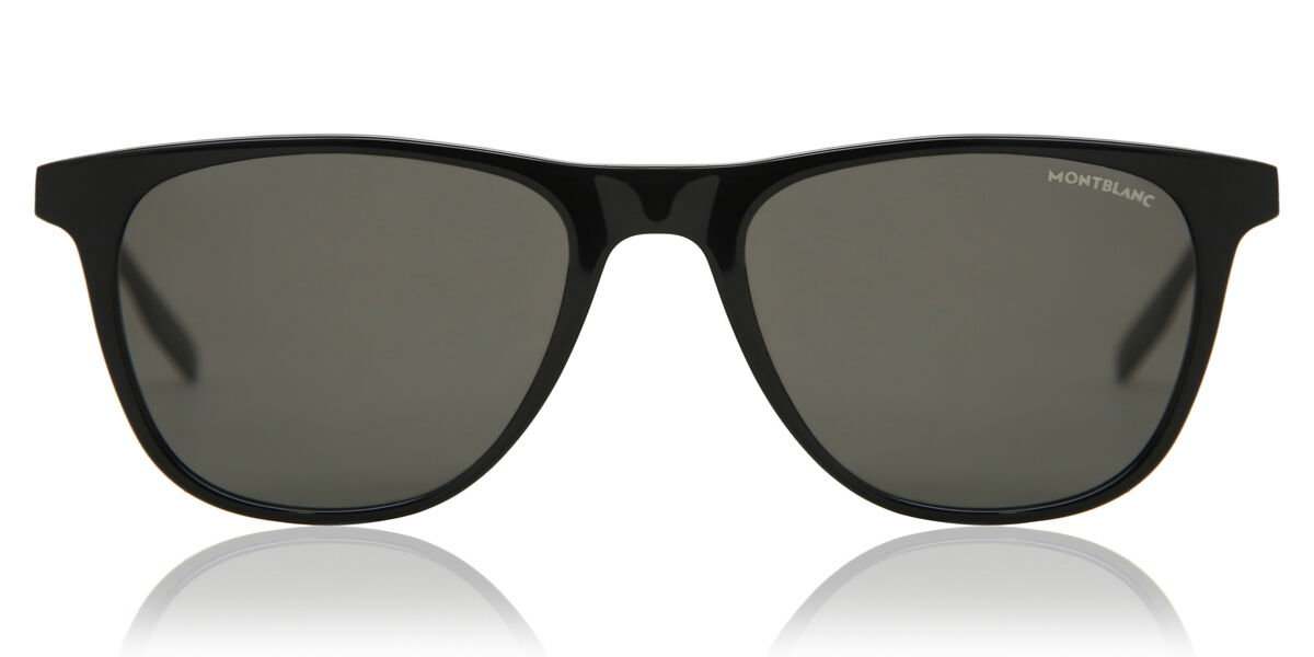 Image of Mont Blanc MB0150S 001 54 Lunettes De Soleil Homme Noires FR