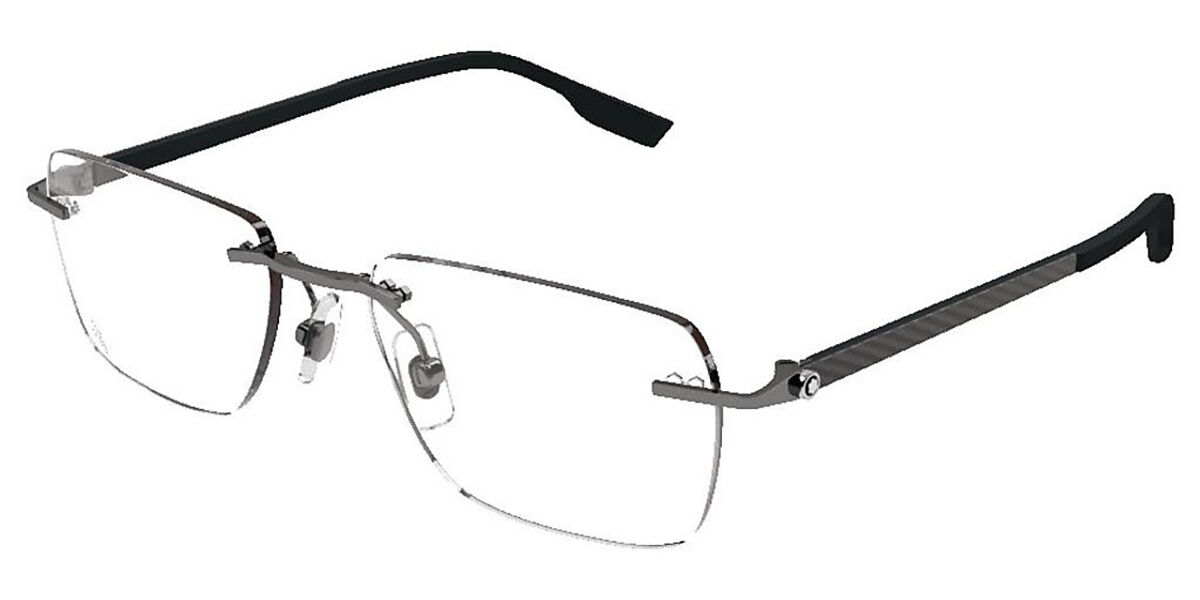 Image of Mont Blanc MB0185O 003 Gafas Recetadas para Hombre Grises ESP