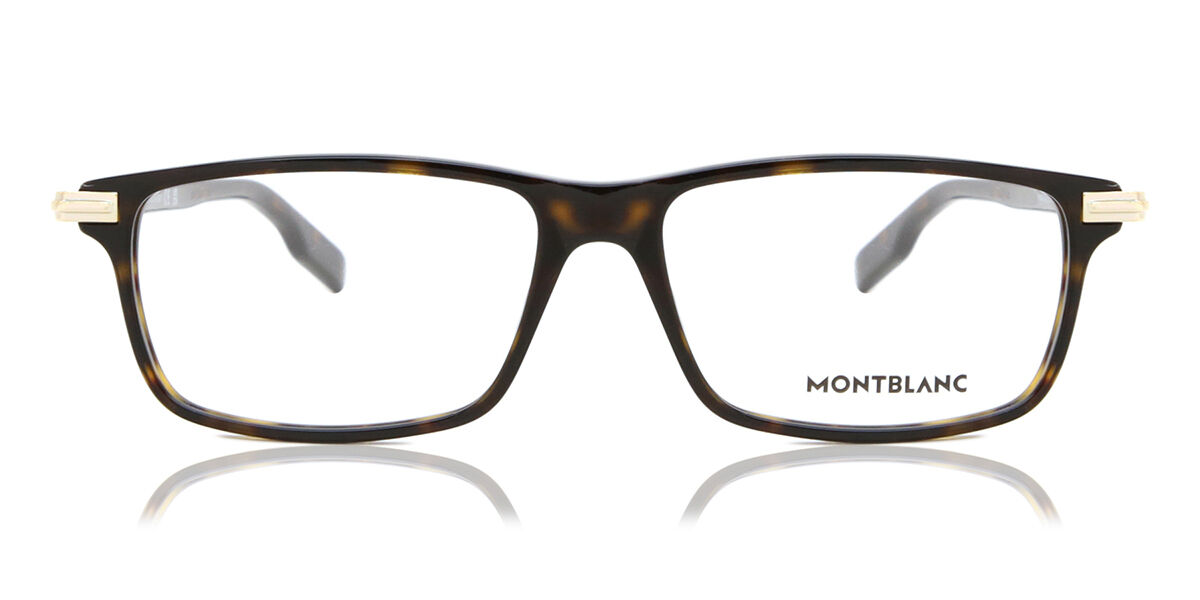 Image of Mont Blanc MB0217O 002 Óculos de Grau Tortoiseshell Masculino BRLPT