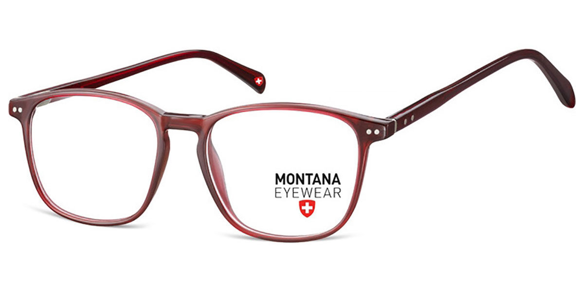 Image of Montana Óculos de Grau MA55 MA55E Óculos de Grau Vermelhos Masculino PRT