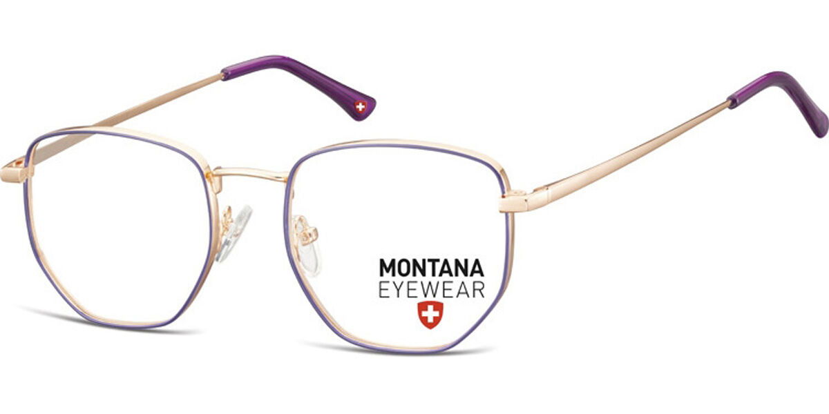 Image of Montana Óculos de Grau MM590 MM590A Óculos de Grau Purple Masculino BRLPT