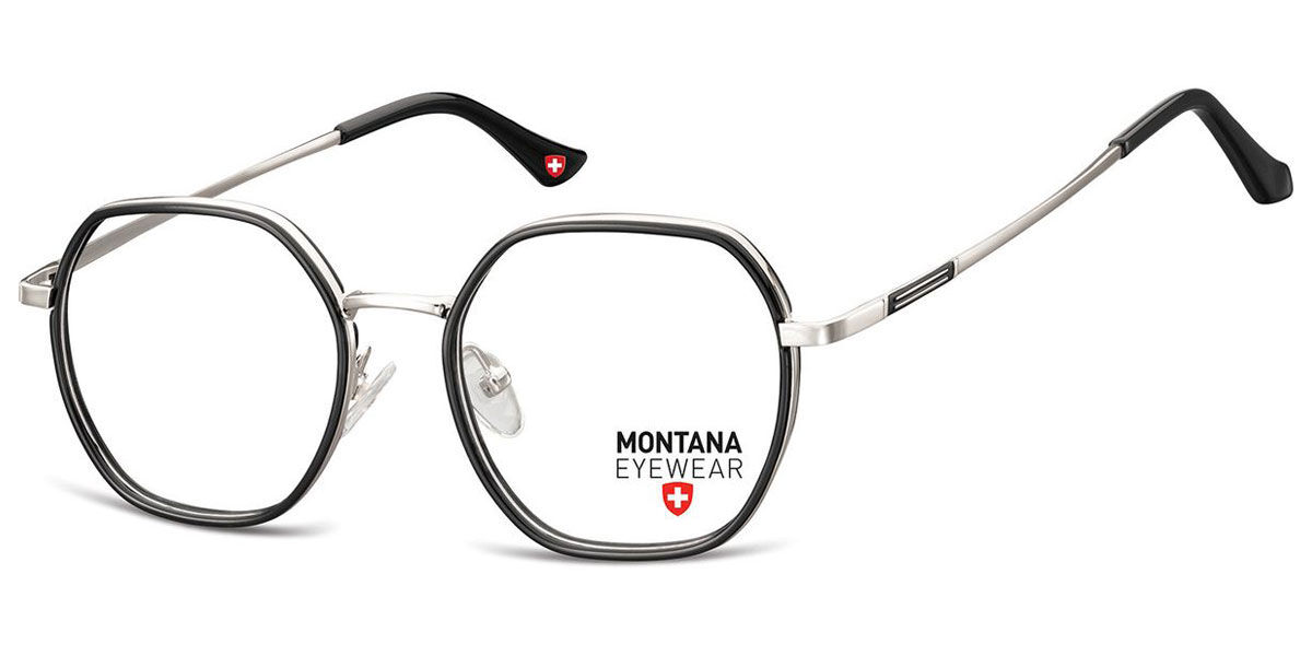 Image of Montana Eyewear M-MTR583 M-MTR583F 49 Svarta Glasögon (Endast Båge) Män SEK