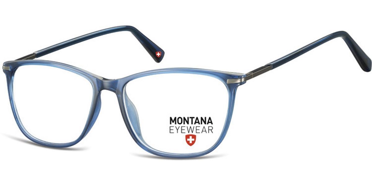 Image of Montana Eyewear MA54 MA54D 53 Blåa Glasögon (Endast Båge) Män SEK