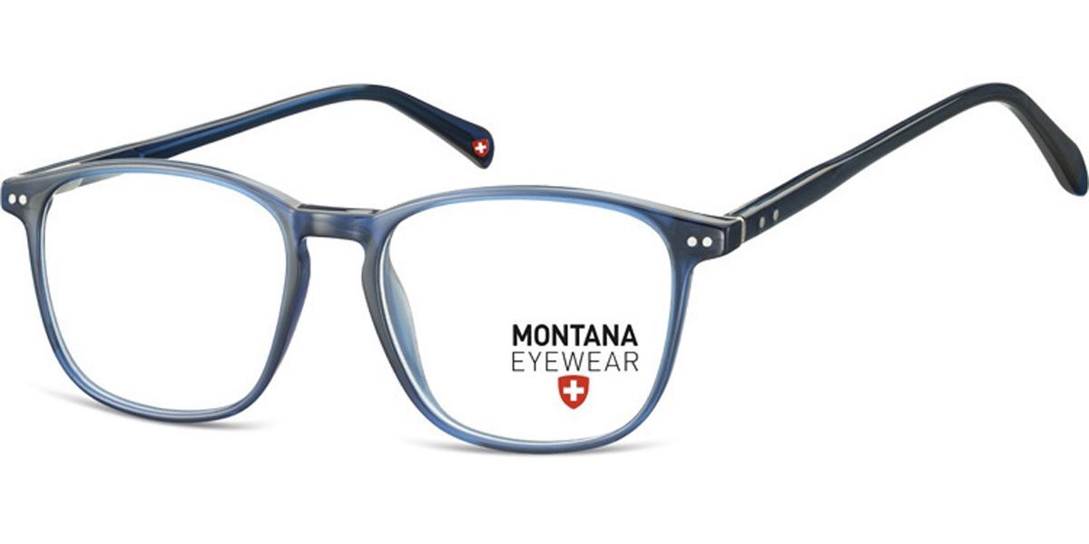 Image of Montana Eyewear MA55 MA55D 53 Blåa Glasögon (Endast Båge) Män SEK