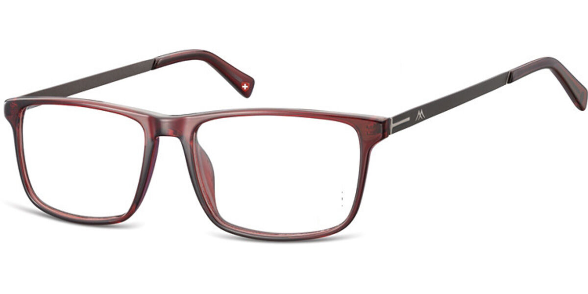 Image of Montana Eyewear MA59 MA59D 55 Röda Glasögon (Endast Båge) Män SEK