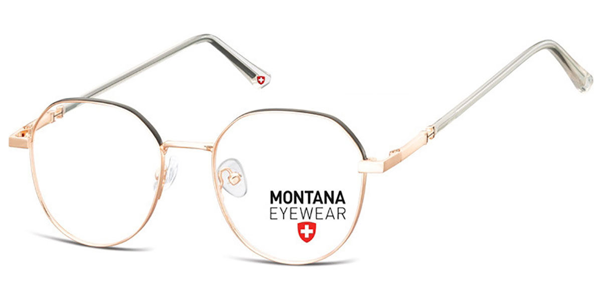 Image of Montana Eyewear MM586 MM586B 50 Guldiga Glasögon (Endast Båge) Män SEK