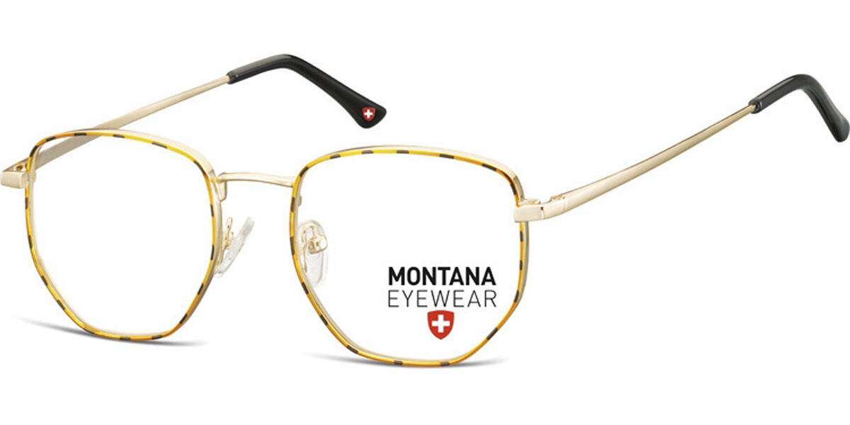 Image of Montana Eyewear MM590 MM590D 52 Sköldpaddemönstradeshell Glasögon (Endast Båge) Män SEK