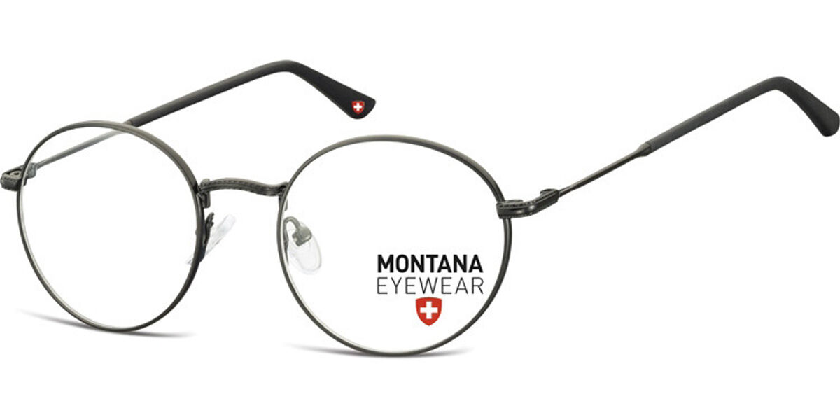 Image of Montana Eyewear MM591 MM591F 50 Svarta Glasögon (Endast Båge) Män SEK