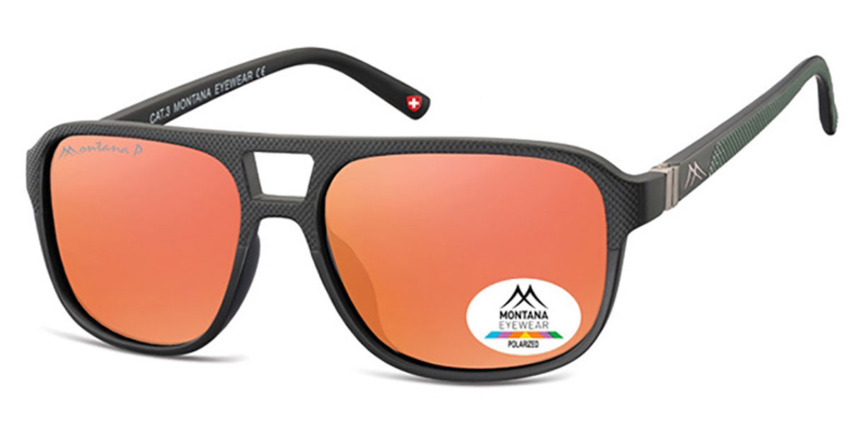 Image of Montana Eyewear MP14 Polarized MP14C 56 Svarta Solglasögon Män SEK