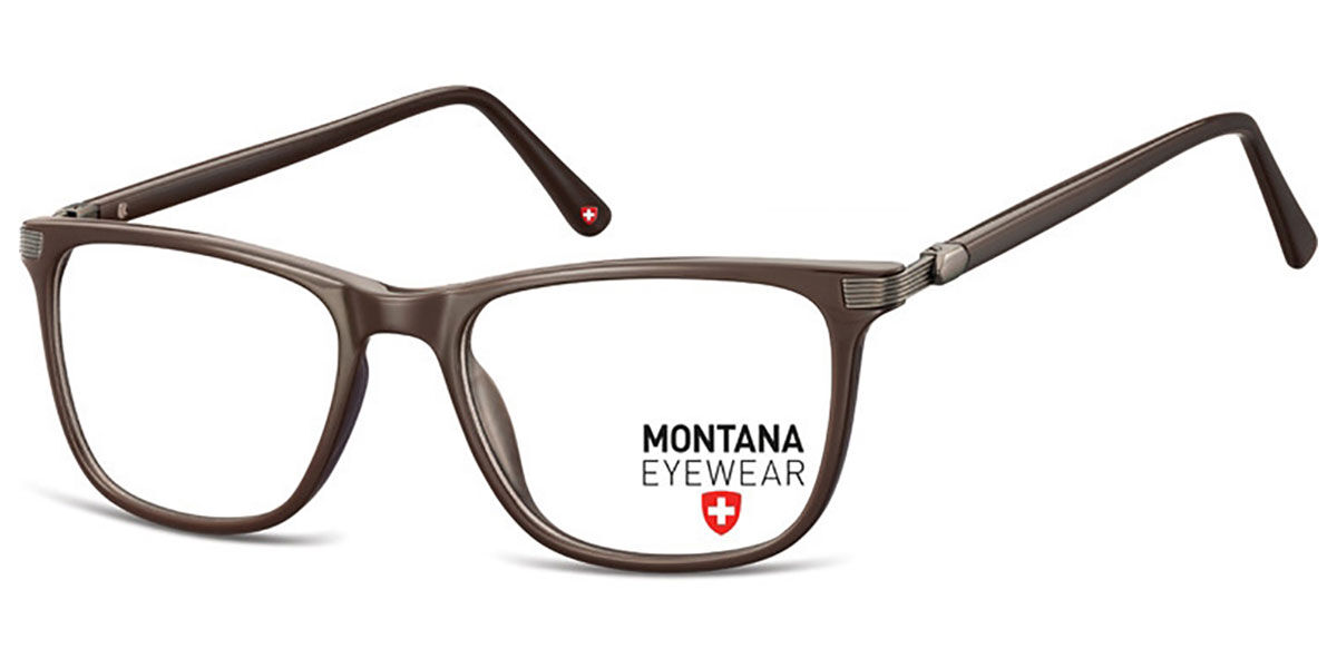 Image of Montana Óculos de Grau MA52 MA52D Óculos de Grau Marrons Masculino BRLPT