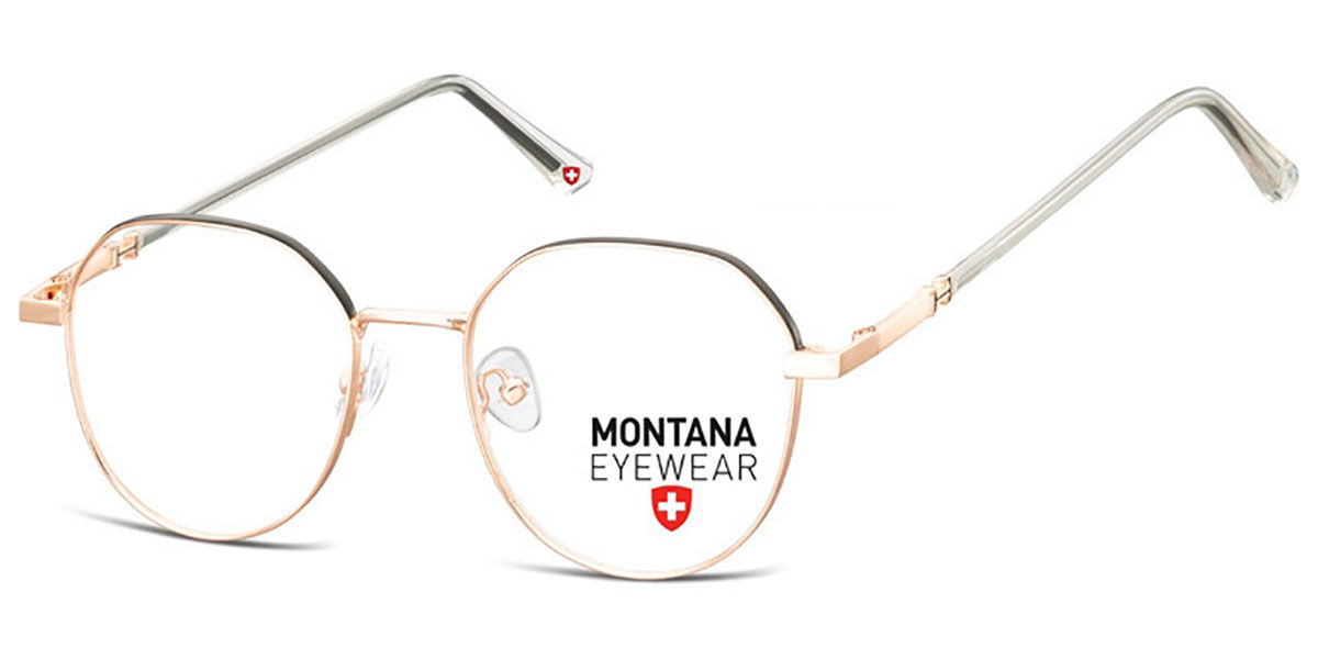 Image of Montana Óculos de Grau MM586 MM586B Óculos de Grau Dourados Masculino BRLPT