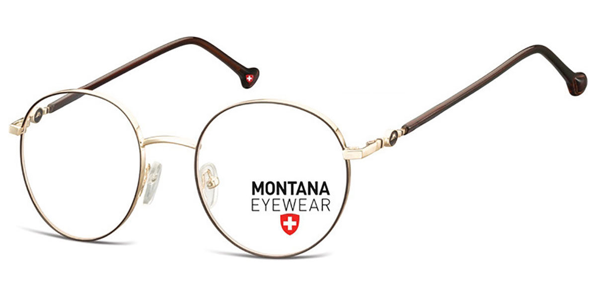 Image of Montana Óculos de Grau MM587 MM587C Óculos de Grau Marrons Masculino BRLPT