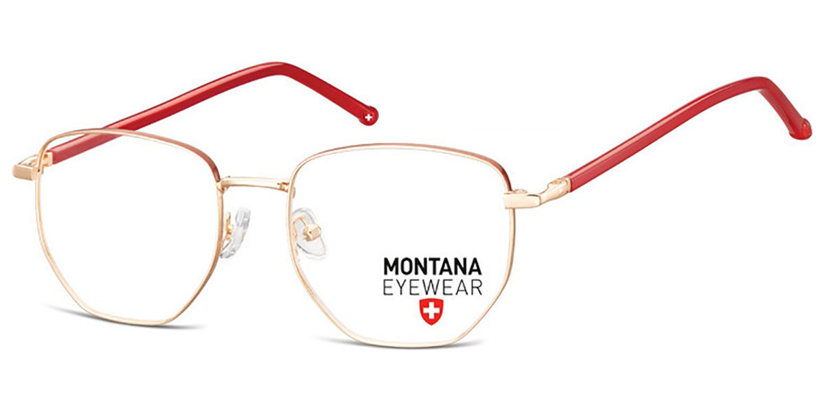 Image of Montana Óculos de Grau MM588 MM588A Óculos de Grau Dourados Masculino PRT