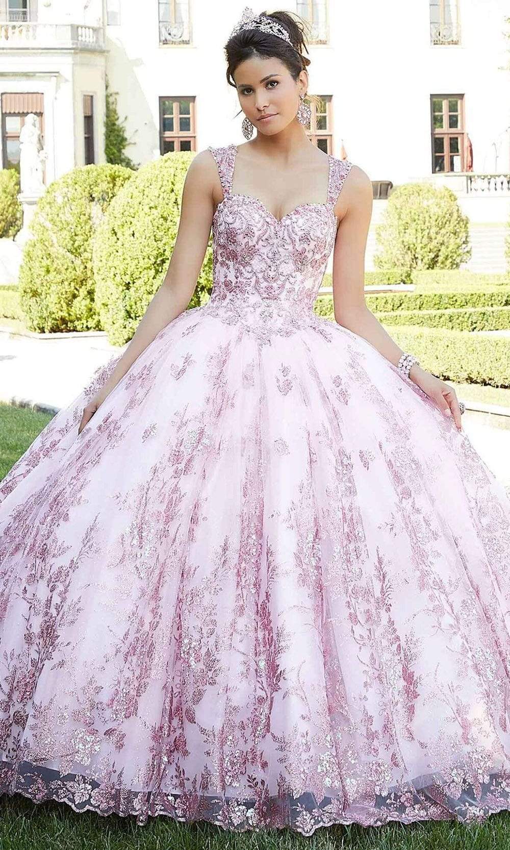 Image of Mori Lee - 60132 Metallic Embroidered Ballgown