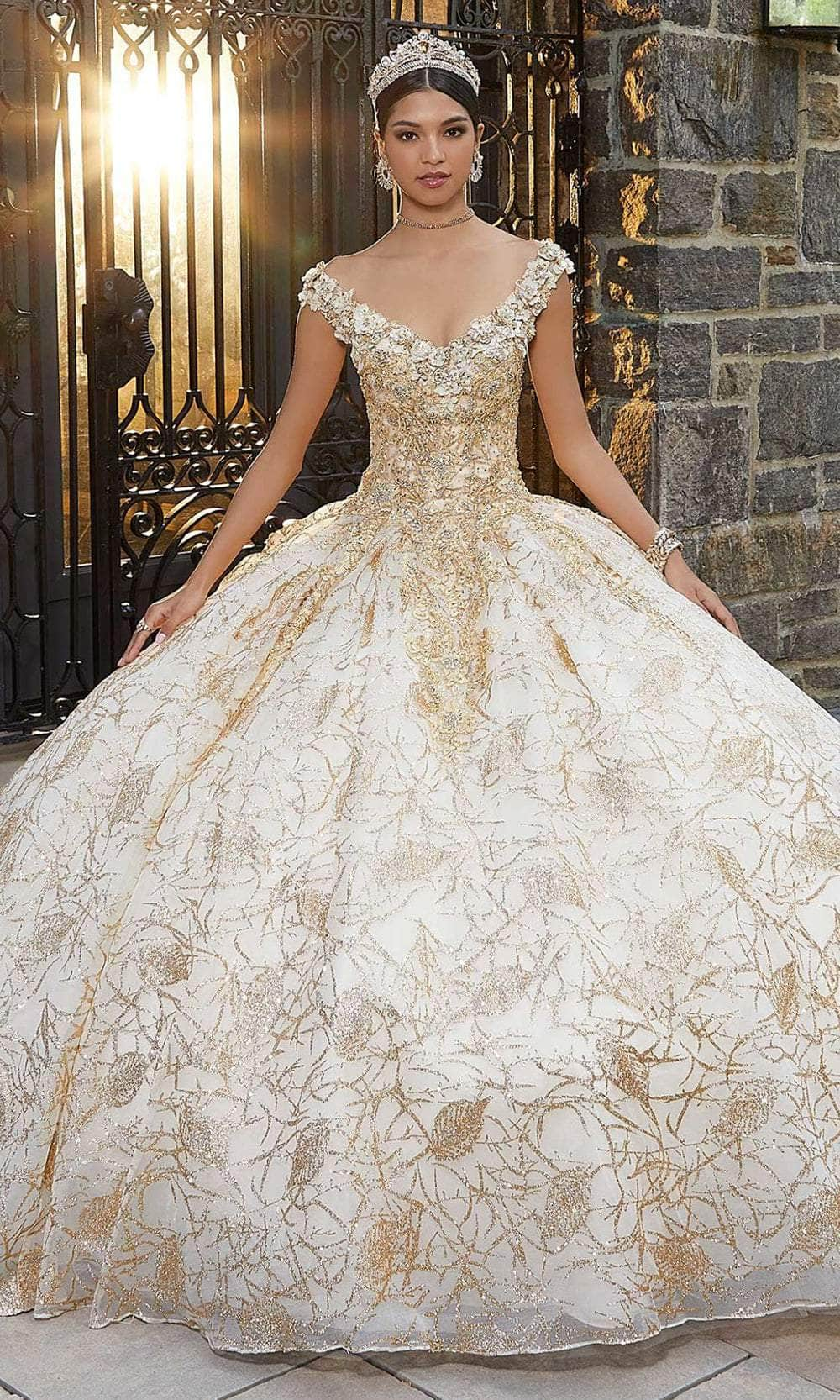 Image of Mori Lee 89335 - Embroidered Bodice